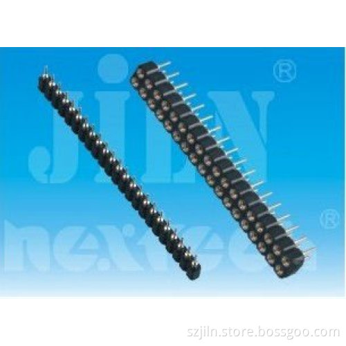 2.54mm Round Pin Header 2 pin power connector with single and dual row
